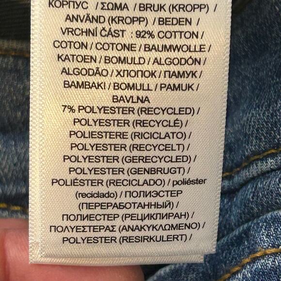 Lauren Ralph Lauren NWT Mid rise Straight leg stretch ocean blue jeans size 18 - Picture 7 of 8